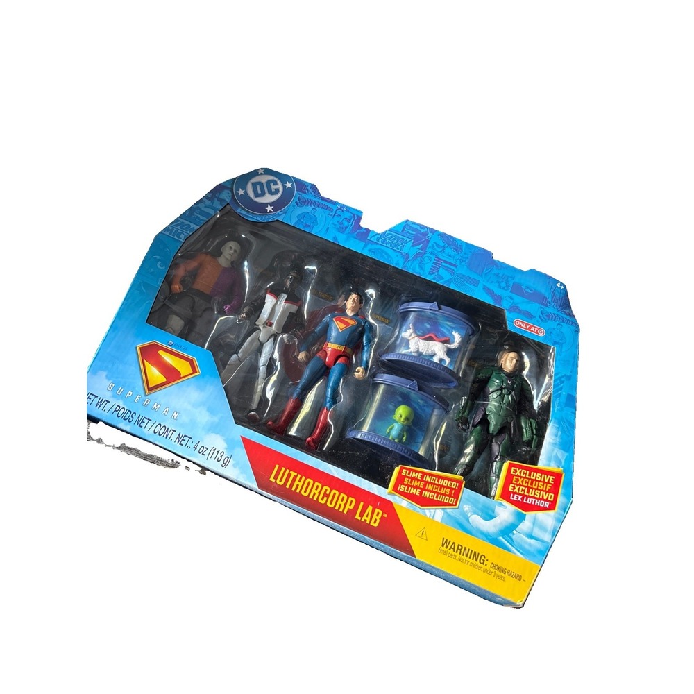 DC Comics Superman Movie Lex Luthorcorp Lab – 6" Heroes Action Figure 4-Pack